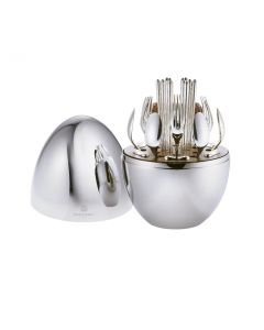 Mood Asia Silver-Plated Flatware Chest - Set of 24