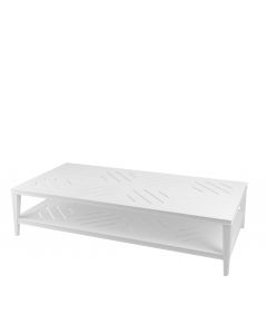 Bell Rive White Outdoor Rectangle Coffee Table