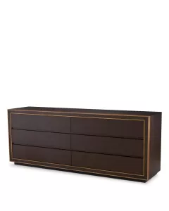 Camelot Brown Oak Large Dresser 