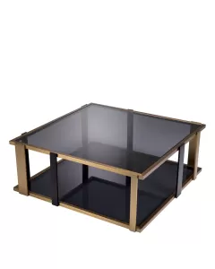 Clio Brushed Brass Coffee Table 