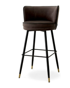 Grenada Savona Grey Velvet Bar stool